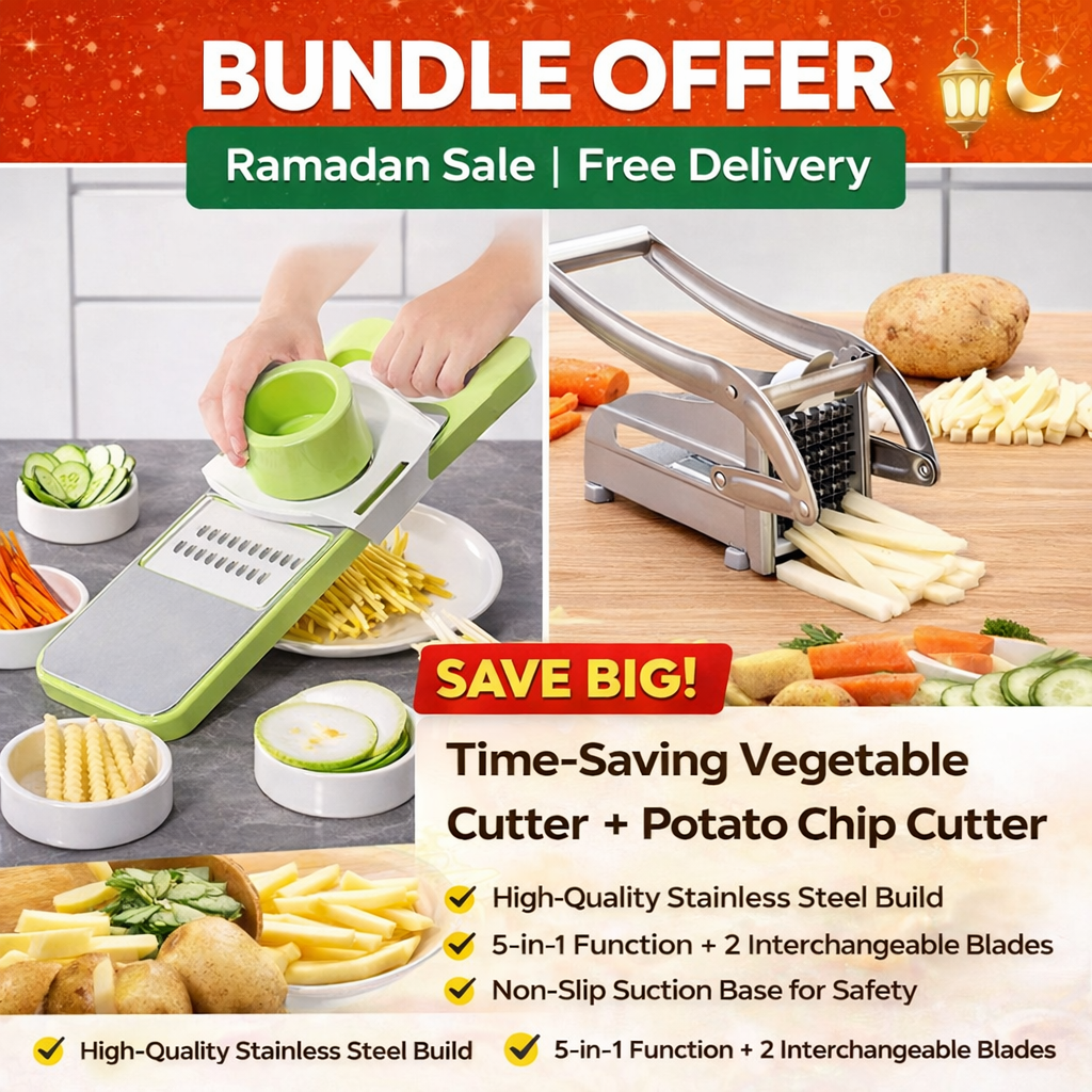 Bundle Offer – Vegetable Cutter + Potato Chips Cutter