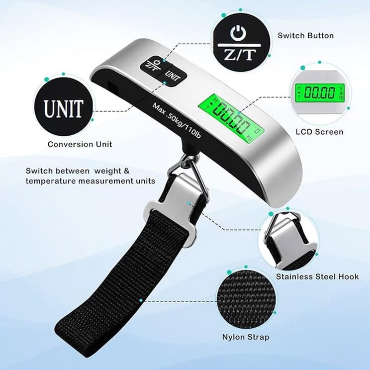 Digital Hanging Luggage Weight Scale 50Kg